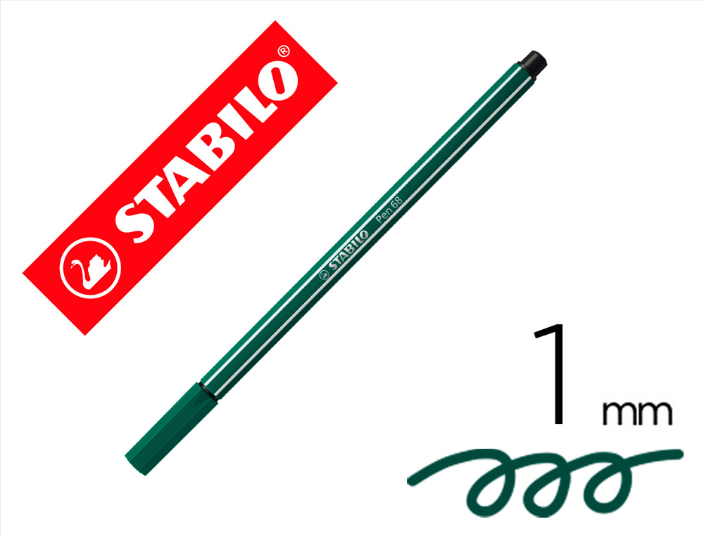 STABILO - Rotulador Pen 68 verde turquesa (Ref.68/53)