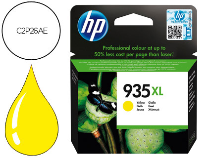 HP ( HEWLETT PACKARD ) - Cartuchos ORIGINALES Inyección De Tinta 935Xl Amarillo (Ref.C2P26AE#BGY)