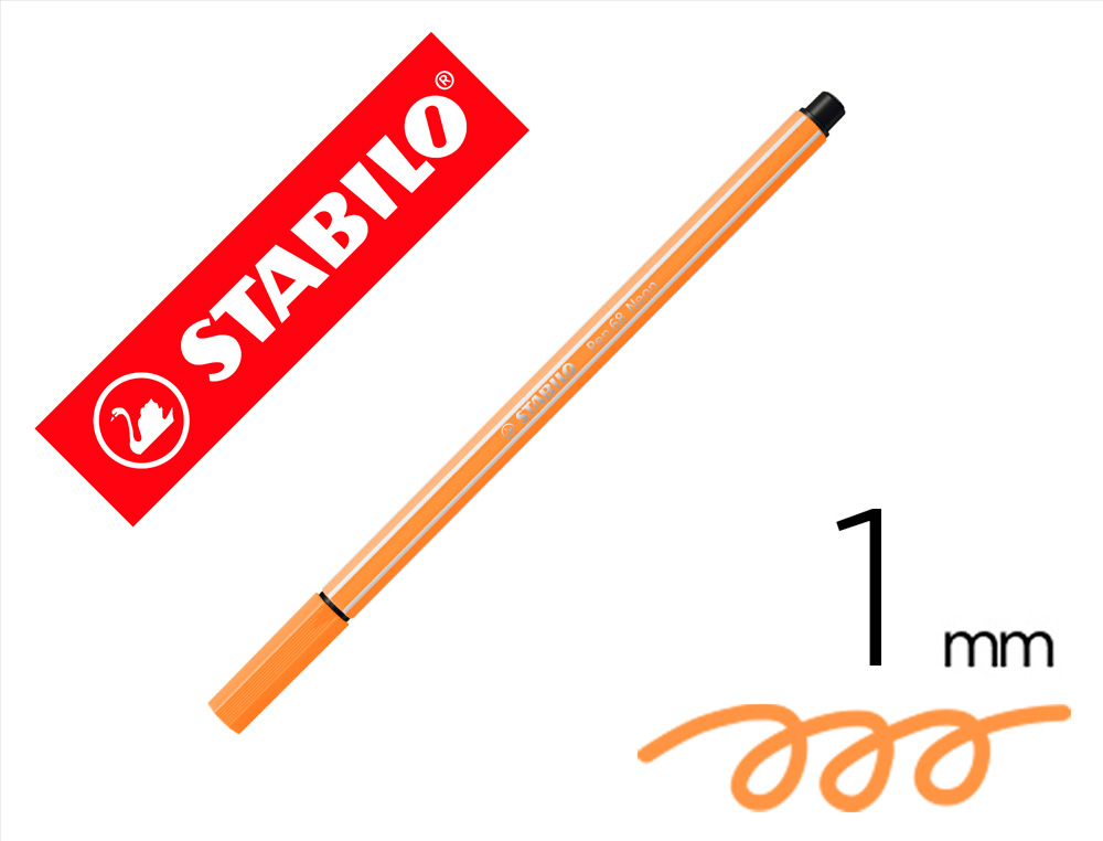 STABILO - Rotulador Pen 68 naranja fluorescente (Ref.68/054)