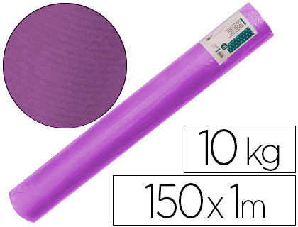 LIDERPAPEL - PAPEL KRAFT VERJURADO VIOLETA 150MT 65GR BOBINA 10KG (Ref.PK65)