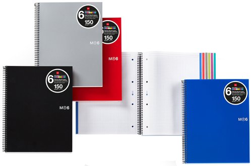 MIQUELRIUS - Cuaderno Básic 06 150h A4 Cuadricula 5x5 Azul (Ref.2826)