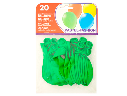 GLOBOS VERDES BOLSA DE 20 (Ref.20016/20007)