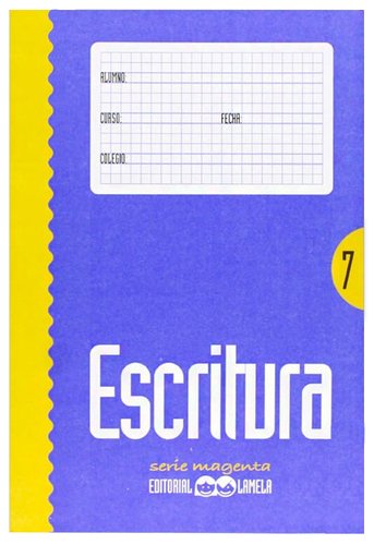LAMELA - Cartilla Escrituracolor Nº 7 6 mm con pauta Cuadrovia (Ref.L31007)