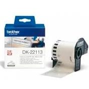 BROTHER - Cintas Cinta Laminada 62mmx15m Negro/Transparente Adhesivo permanente (Ref.DK22113)