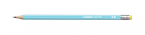 STABILO - LAPIZ de GRAFITO HEXAGONAL CON GOMA 2160 HB AZUL (Ref.2160/02-HB)