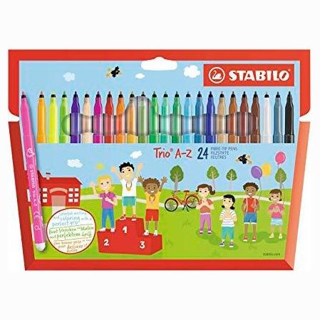 STABILO - ROTULADOR FIBRA TRIO A-Z 378 ESTUCHE de 24 (Ref.378/1-24-01)