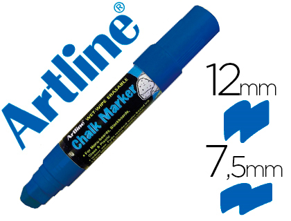 ARTLINE - ROTULADOR PIZARRA VERDE NEGRA EPW-12 MM COLOR AZUL (Ref.EPW-12 AZ-BL)