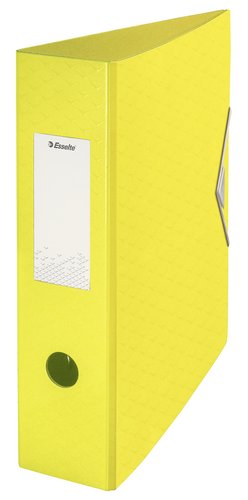 ESSELTE - ARCHIVADOR DE PALANCA COLOUR ICE POLIFOAM DIN A4 LOMO 82 MM COLOR AMARILLO (Ref.626215)