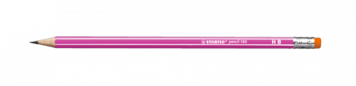 STABILO - LAPIZ de GRAFITO HEXAGONAL CON GOMA 2160 HB ROSA (Ref.2160/01-HB)