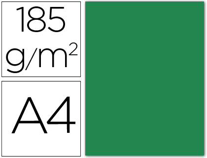 CANSON - Cartulina 50 Hojas A4 Verde 185 gr (Ref.200040174)