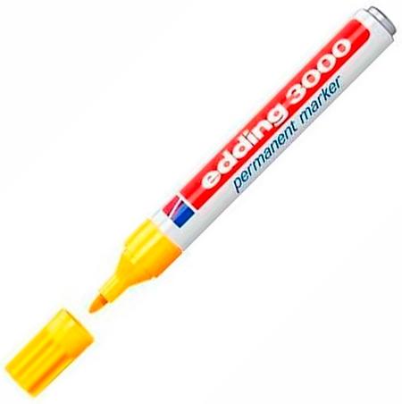 EDDING - Marcador permanente punta redonda 1.5-3mm amarillo (Ref.3000-05)