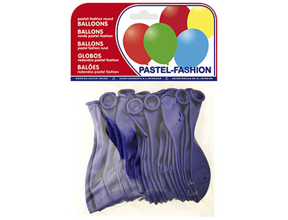 GLOBOS PASTEL AZUL MARINO BOLSA DE 20 UNIDADES (Ref.20020)