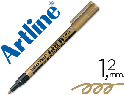 ARTLINE - ROTULADOR MARCADOR PERMANENTE PUNTA METALICA O -PUNTA REDONDA 1.2 MM (Ref.EK-990 OR)