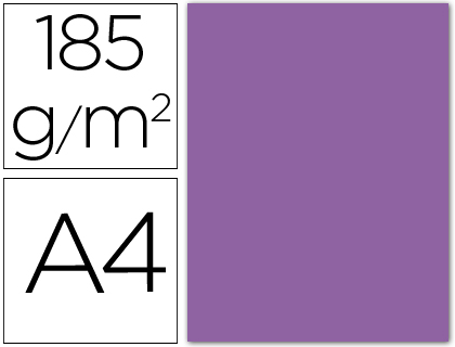 CANSON - Cartulina IRIS 50 Hojas A4 Violeta 185 gr. (Ref.200040165)