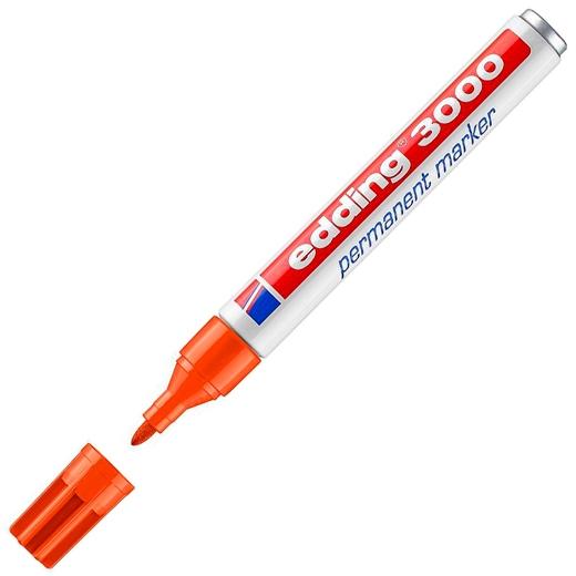 EDDING - Marcador permanente punta redonda 1.5-3mm naranja (Ref.3000-06)