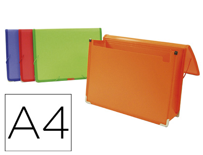 LIDERPAPEL - Carpeta portadocumentos polipropileno din A4 colores surtidos (Ref. WB04)