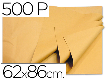 PAPEL MANILA 62X86 CREMA -PAQUETE DE 500 HOJAS 