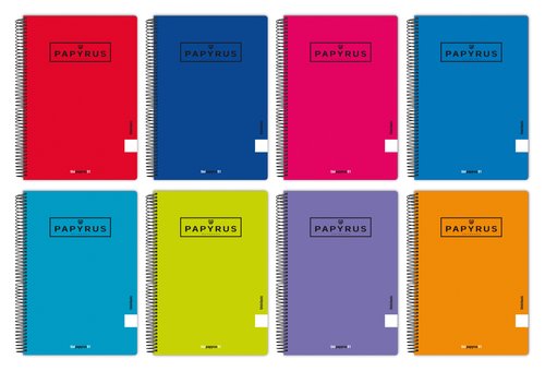 PAPYRUS - BLOC tapa NORMAL Fº 80h HORIZONTAL 90g COL.SURT. (Ref.88440098)