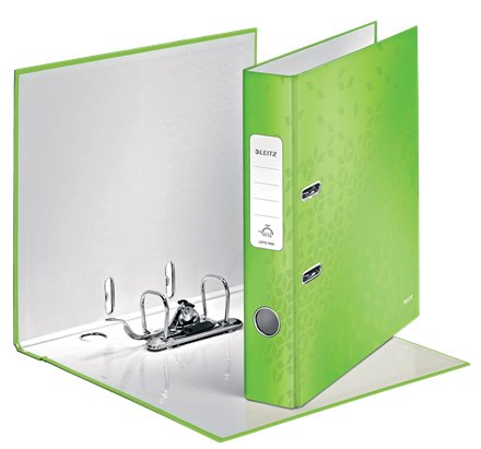 LEITZ - ARCHIVADOR palanca WOW A4 180º 50mm VERDE METALIZADO (Ref.10060154)