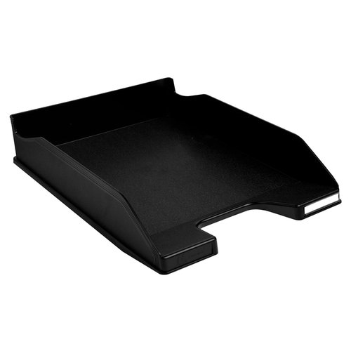 EXACOMPTA - Bandeja de Sobremesa Ecoblack 347X255X65 Negra Reciclada (Ref.113014D)