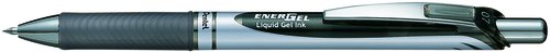 PENTEL - Boligrafo gel Energel retráctil Negro Trazo 0.35 mm Grip de caucho (Ref.BL77-A)