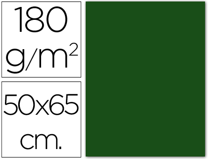 CANSON - Cartulina IRIS 50x65 cm Verde abeto 185 gr (Ref.200040239)