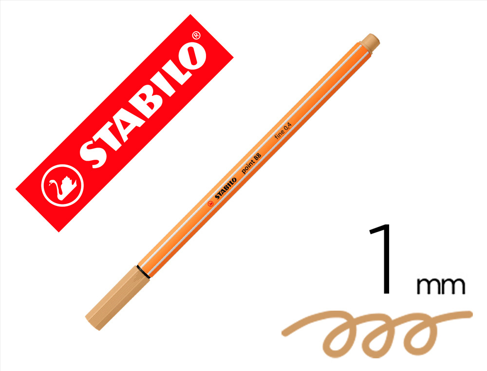 STABILO - Rotulador Point 88 0.4mm ocre claro (Ref.88/88)