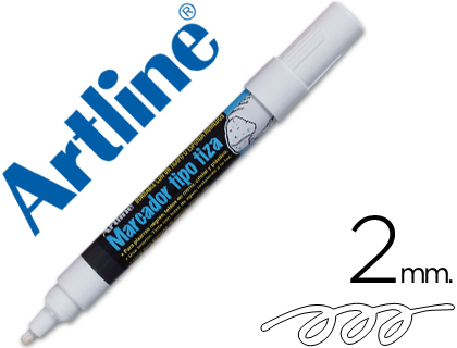 ARTLINE - ROTULADOR PIZARRA VERDE NEGRA COLOR BLANCO (Ref.EPW-4-BL)