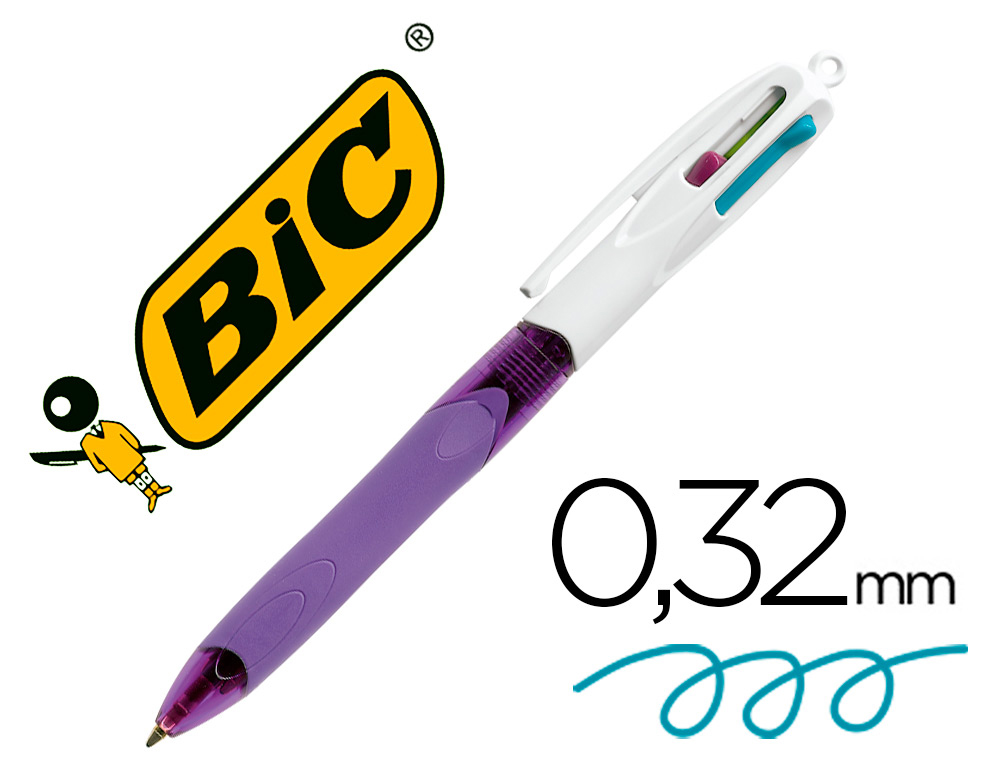 BIC - Boligrafo retractil 4 Colores 892290 (Ref.8922901)