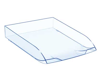 CEP - Bandeja de Sobremesa Ice&Confort 273X370X63 Azul translucido Poliestireno Apilable (Ref.1014720741)