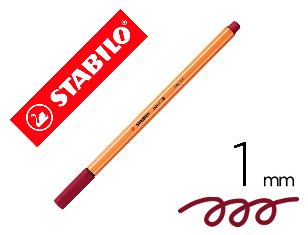STABILO - Rotulador Point 88 0.4mm purpura (Ref.88/19)