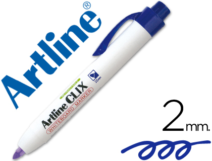 ARTLINE - ROTULADOR CLIX PIZARRA AZUL PUNTA RETACTIL REDONDA 2,00 MM (Ref.EK-573A)