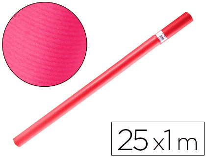 LIDERPAPEL - PAPEL KRAFT FUCSIA ROLLO 25X1 MT (Ref.PK24)