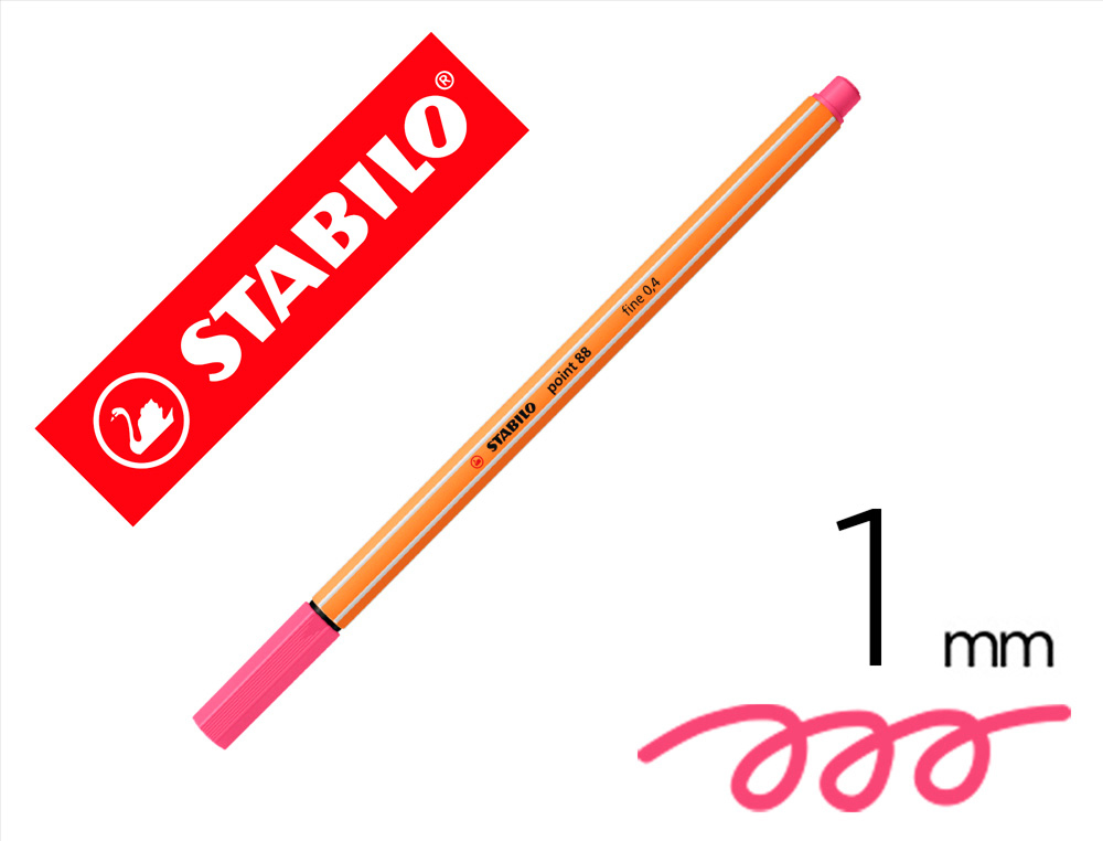 STABILO - Rotulador Point 88 0.4mm rosa claro (Ref.88/29)