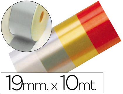 CINTA FANTASIA 10 MT X 19 MM PLATA (Ref.2412-05)