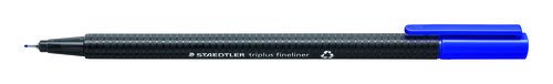 STAEDTLER - Rotulador Punta de Fibra Triplus AZUL Trazo 0,3mm (Ref.334-3)