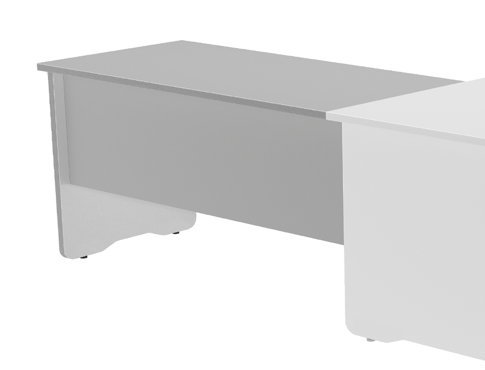 ROCADA - Ala para Mesa rectangular Serie Work Melamina sobre aglomerado 100 x 60 Gris (Ref.2102AB02)