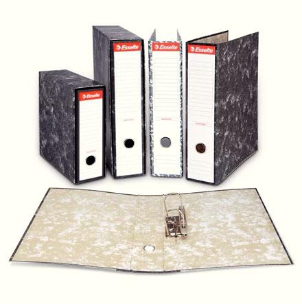 ESSELTE - ARCHIVADOR palanca CARTON JASPEADO sin RADO A4 75mm (Ref.46960)