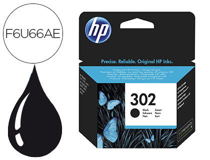 HP ( HEWLETT PACKARD ) - Cartuchos de tinta 302 negro (Ref.F6U66AE#ABE)