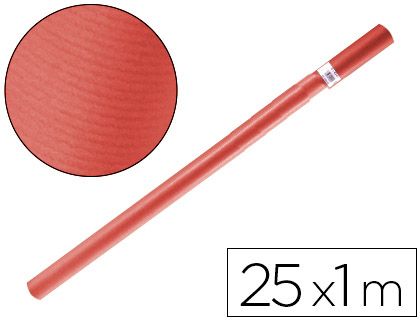 LIDERPAPEL - PAPEL KRAFT ROJO ROLLO 25X1 MT (Ref.PK19)