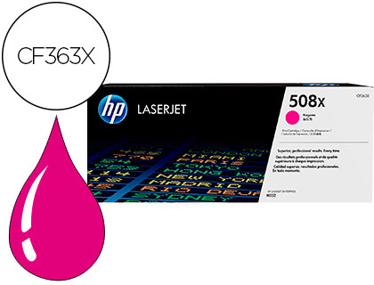 HP ( HEWLETT PACKARD ) - Toner Laser ORIGINALES ORIGINALES 508X alta capacidad magenta () (Ref.CF363X)
