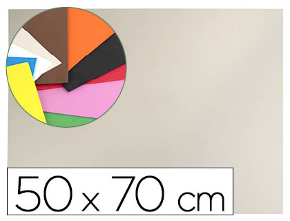 LIDERPAPEL - GOMA EVA 50X70CM 60G/M2 ESPESOR 1.5MM CARNE (Ref.GE50)