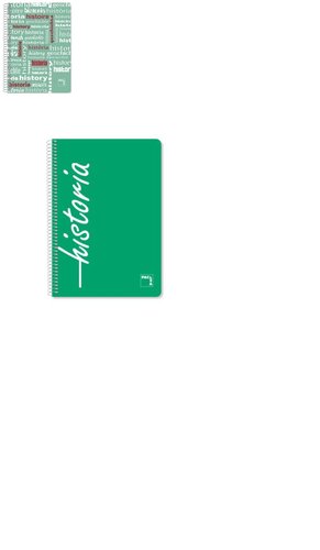 PACSA - BLOCK ASIGNATURAS tapa PP Fº 80h CUADRIC.4x4 90g HISTORIA (Ref.16526)