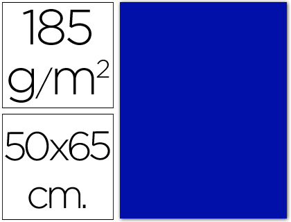 CANSON - Cartulina IRIS 50x65 cm Azul ultramar 185 gr (Ref.200040235)