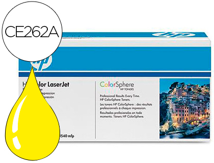 HP ( HEWLETT PACKARD ) - Toner Laser ORIGINALES 648A Amarillo (Ref.CE262A)