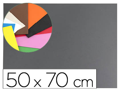 LIDERPAPEL - GOMA EVA 50X70CM 60G/M2 ESPESOR 1.5MM GRIS (Ref.GE61)