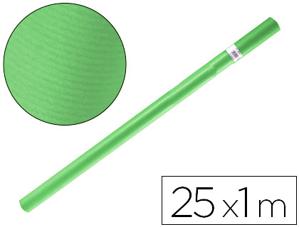 LIDERPAPEL - PAPEL KRAFT VERDE ROLLO 25X1 MT (Ref.PK20)