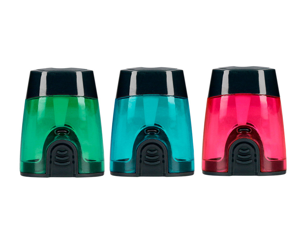 LIDERPAPEL - Sacapuntas/Afilalapices PLASTICO 1 USO CON DEPOSITO (Ref.SA12)