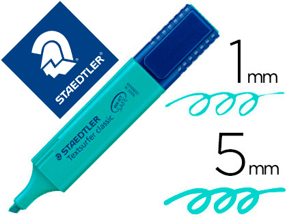 STAEDTLER - ROTULADOR TEXTSURFER CLASSIC 364 FLUORESCENTE TURQUESA (Ref.364-35)