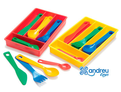 DANTOY - Juego dantory cuberteria 4 servicios 17 piezas 11,5x18,5x2,5 cm (Ref. 014230)
